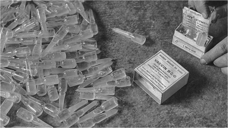 صورة أرشيفية تعود للعام 1931 للقاحات بس سي جي المض