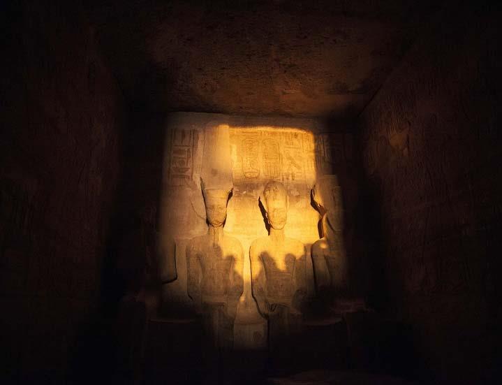 تعامد آشعة الشمس على معبد أبوسمبل _أرشيفية