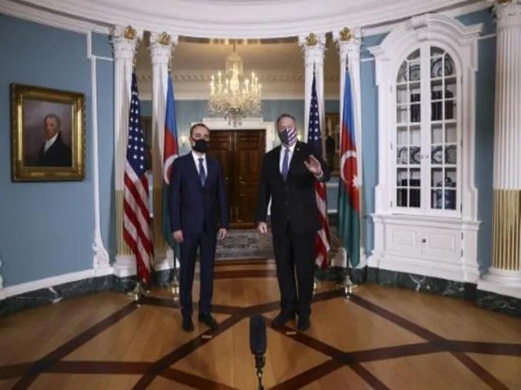 وزير الخارجية الأميركي و وزير الخارجية الأذربيجاني