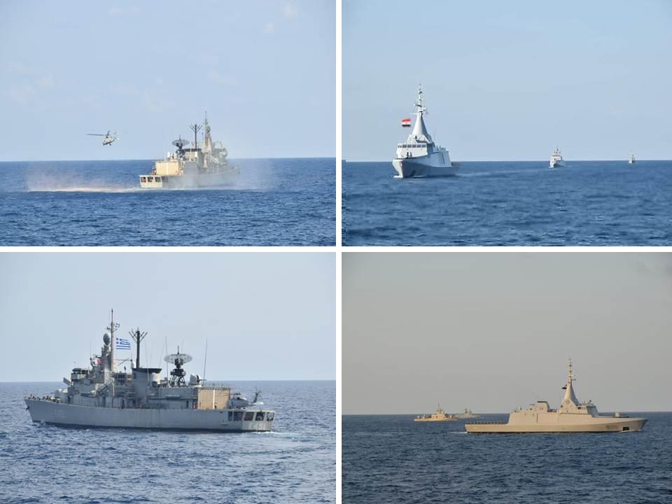 تدريب القوات البحرية المصرية واليونانية