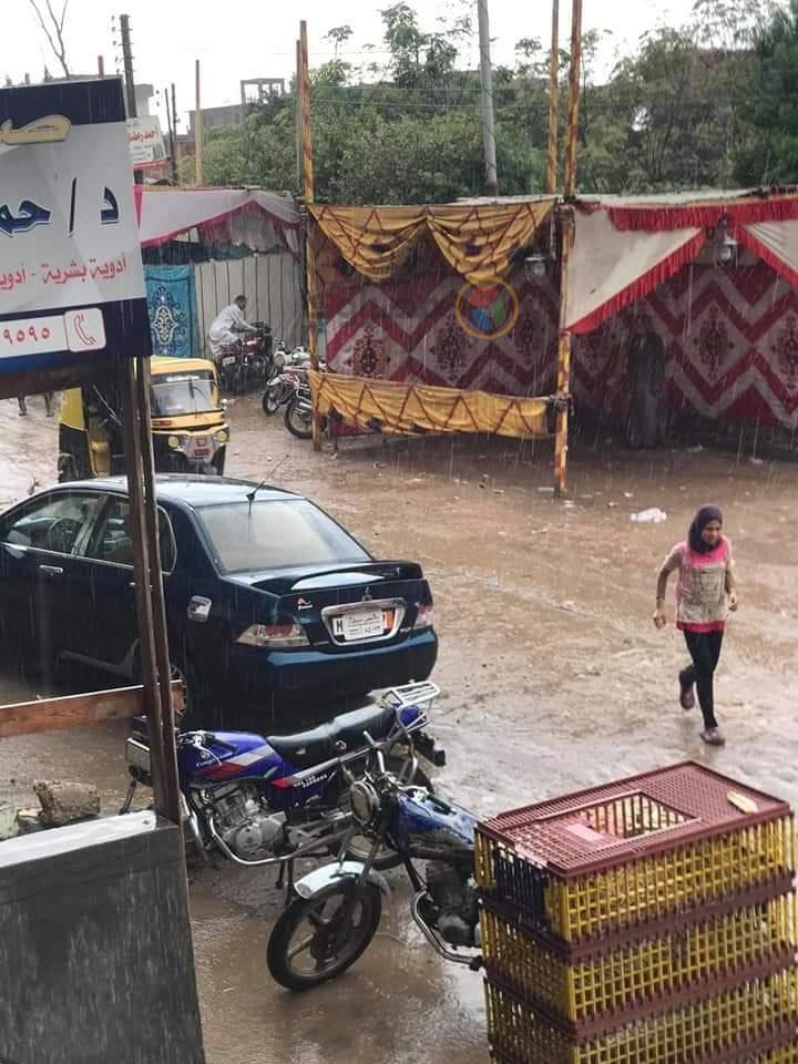  مياه الأمطار حول مقرات انتخابات مجلس النواب في ال