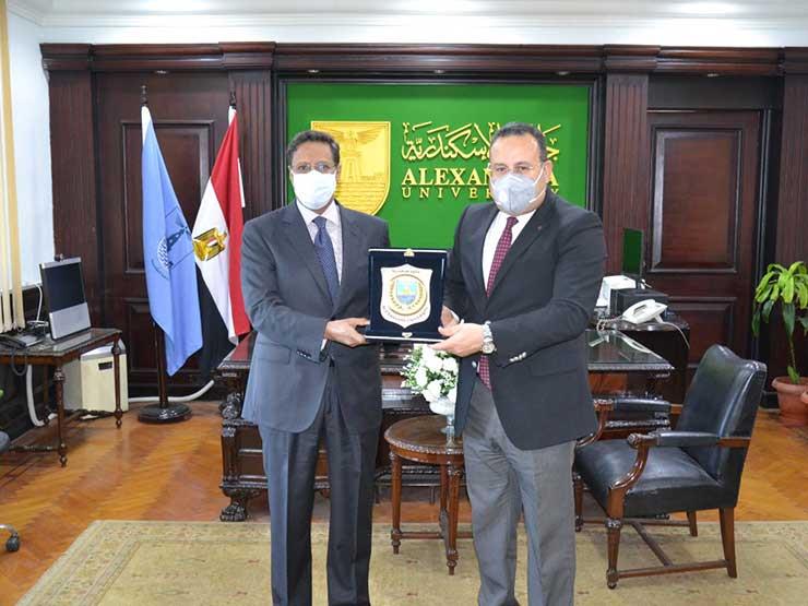 سفير مورويتانيا يزور جامعة الإسكندرية