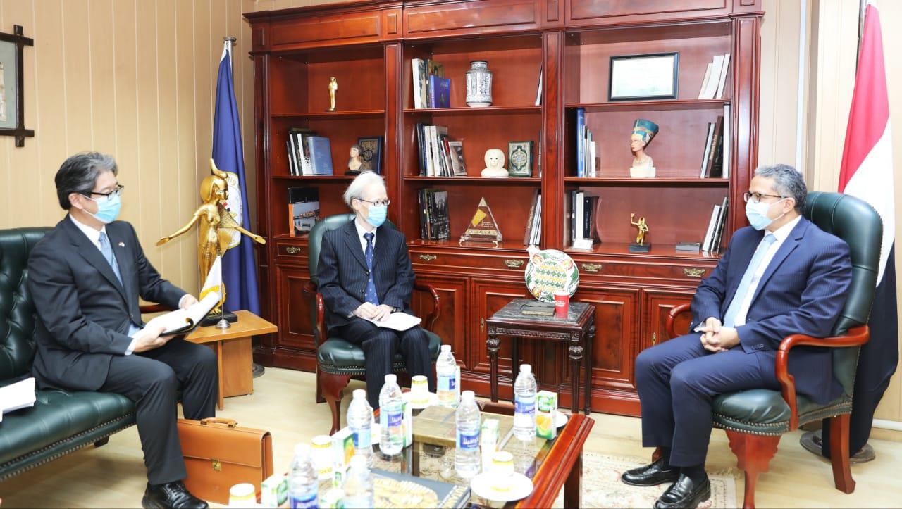 وزير السياحة يستقبل سفير اليابان بالقاهرة