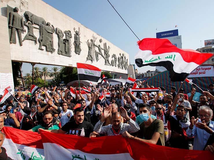 المتظاهرون في الناصرية العراقية