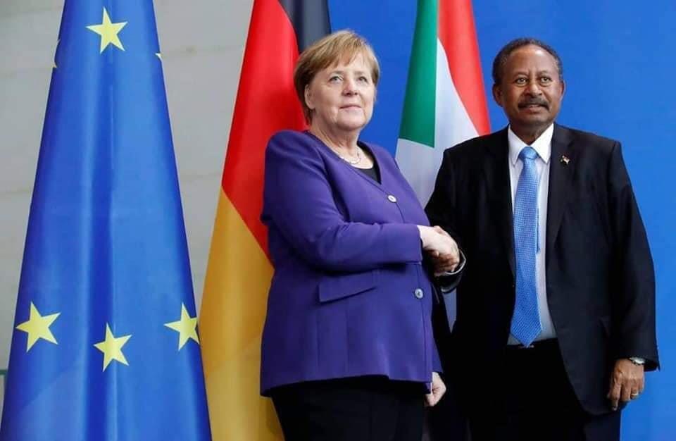رئيس الوزراء السوداني عبد الله حمدوك وأنجيلا ميركل