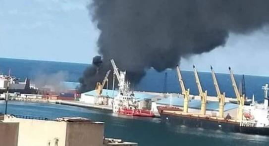 الجيش الليبي يستهدف سفينة تركية محملة بالاسلحة