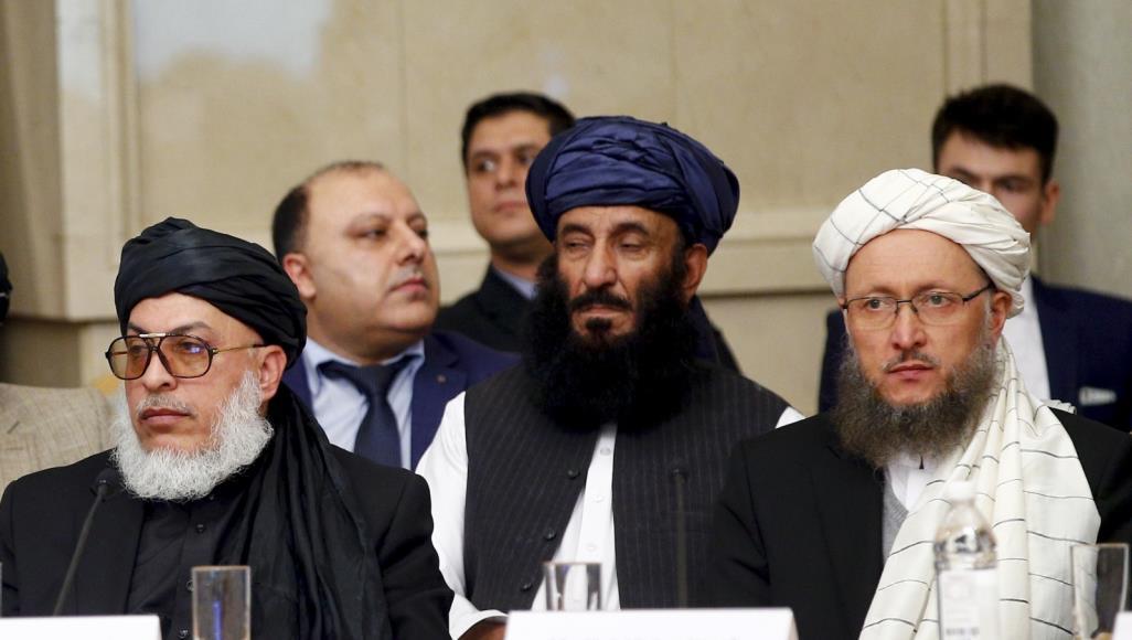 احدي جولات المفاوضات بين طالبان والولايات المتحدة