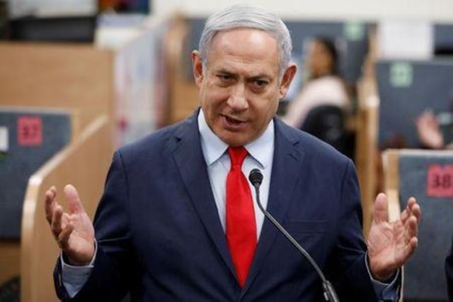 رئيس الوزراء الإسرائيلي بنيامين نتنياهو يتحدث يوم 