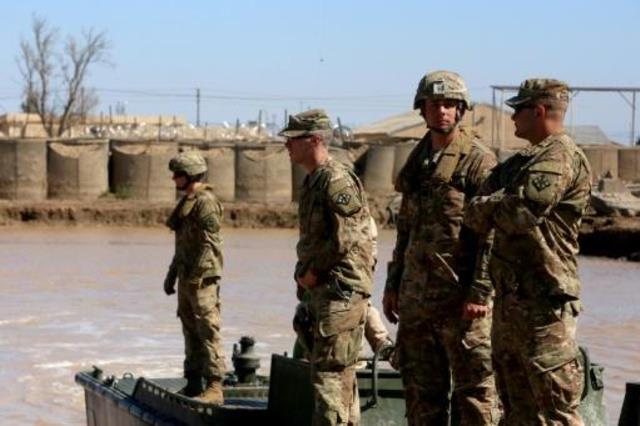 جنود أميركيون خلال تدريبات في قاعدة التاجي