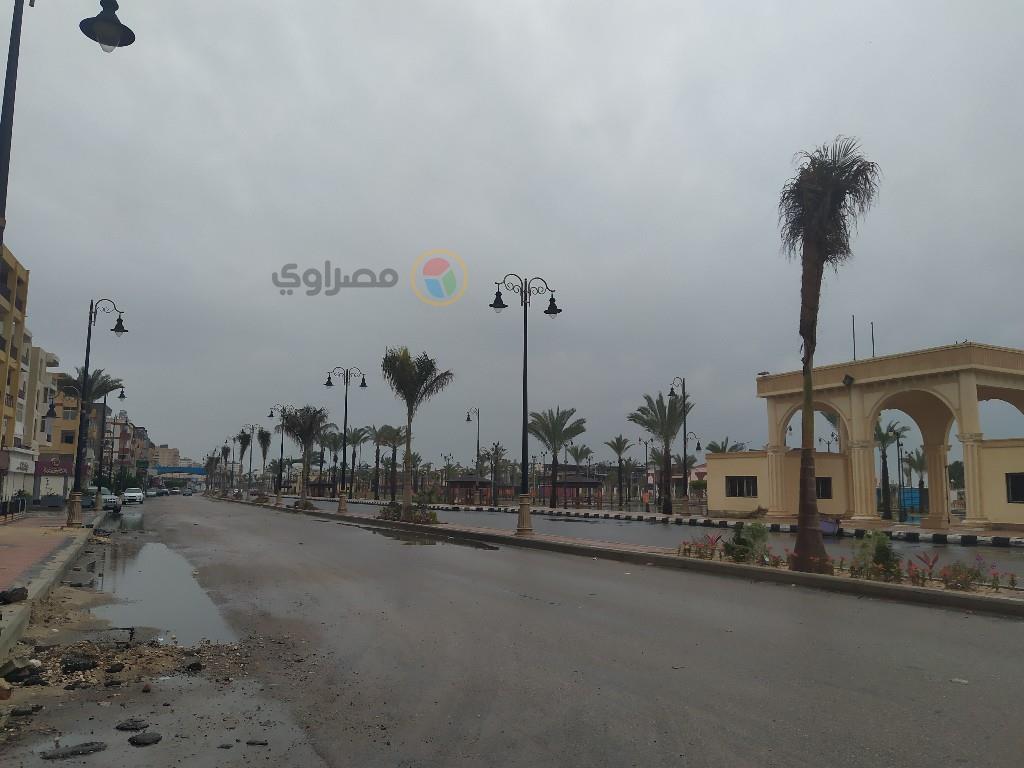 حالة من الطقس السئ في بورسعيد