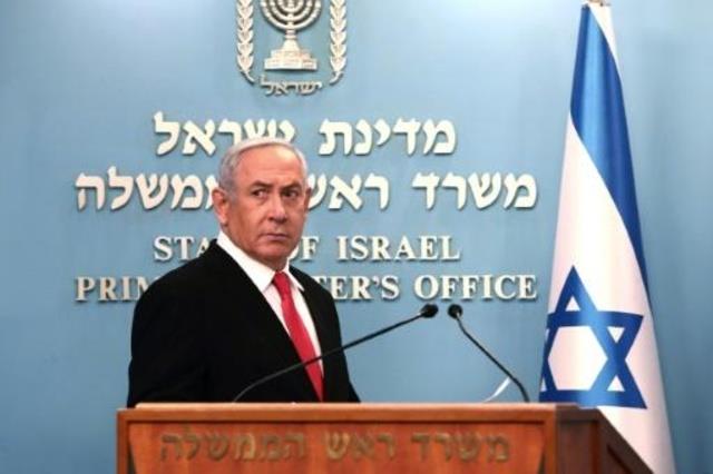رئيس الوزراء الإسرائيلي بنيامين نتانياهو خلال إلقا