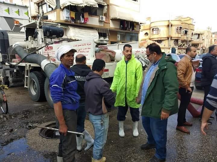 جهود قطاع الصرف الصحي في بورسعيد