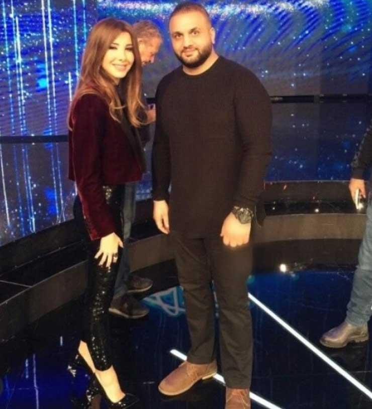 نانسي عجرم مع ابن محامية قتيل فيلتها