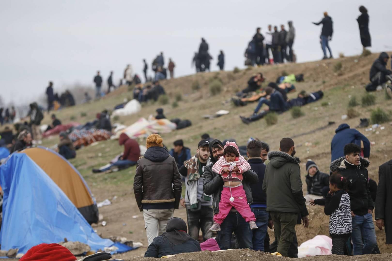 المهاجرين حدود أوروبا مع تركيا