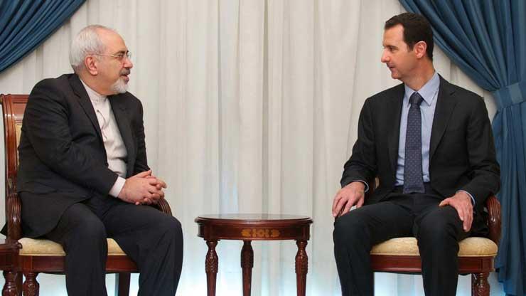 بشار الأسد و ظريف