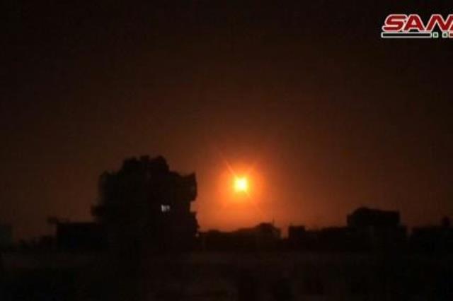 دفاعات جوية سورية تتصدى لصواريخ اسرائيلية