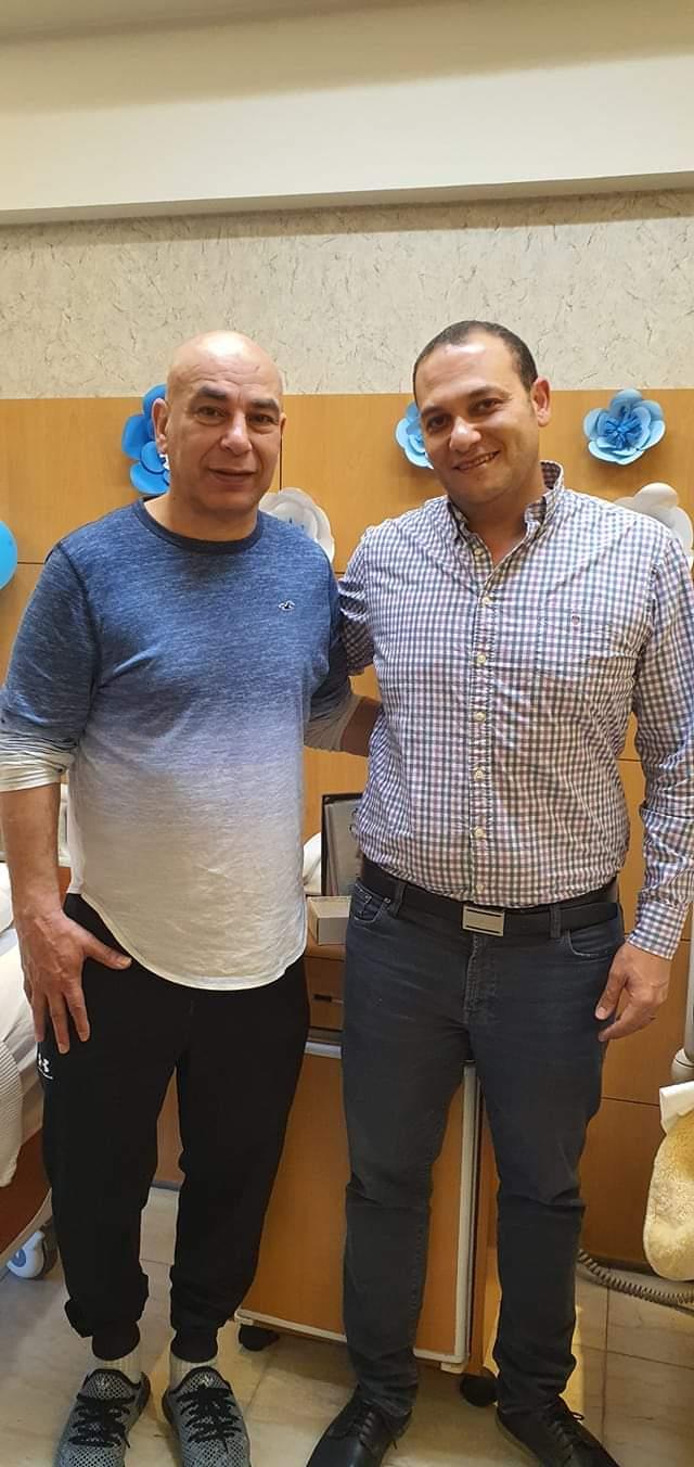 حسام حسن يحتفل بقدوم مولوده آمر