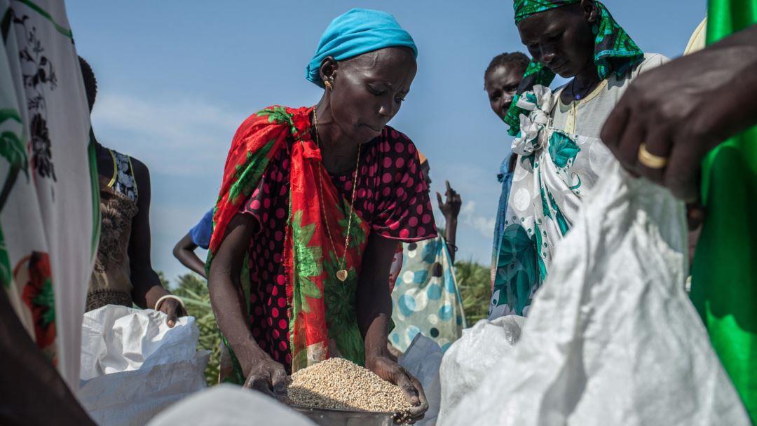 المساعدات الغذائية لجنوب السودان