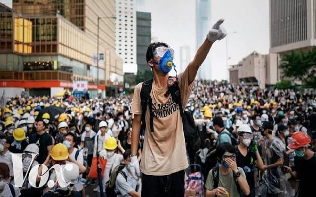 احتجاجات هونج كونج - صورة ارشيفية