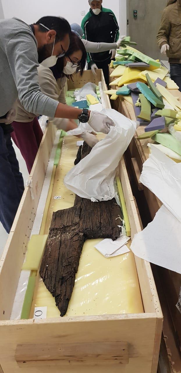 المتحف الكبير يستقبل 42 قطعة خشبية من مركب خوفو ال