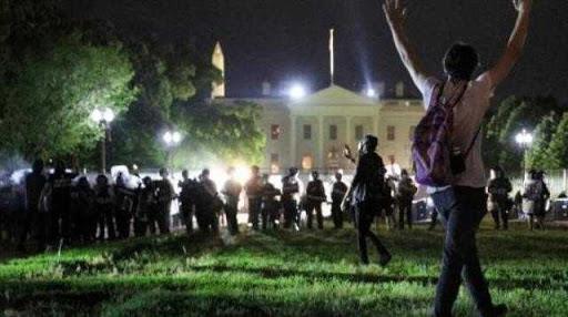 متظاهرون يكسرون الحواجز الأمنية أمام البيت الأبيض