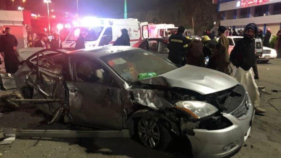 سيارة نوف الناصر بعد الحادث