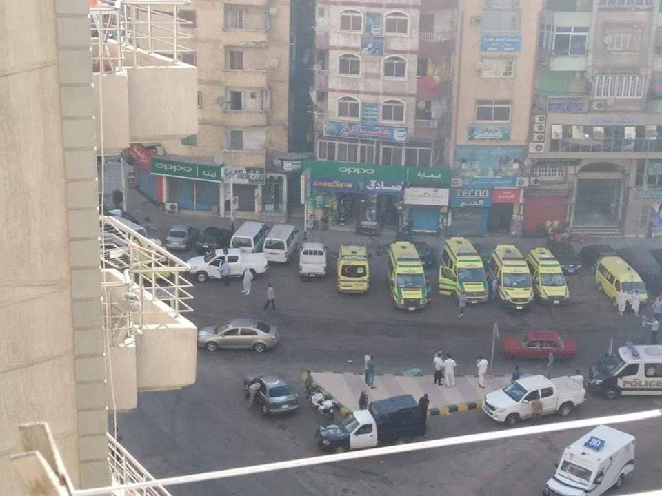 حريق مستشفى بدراوي بالإسكندرية (1)