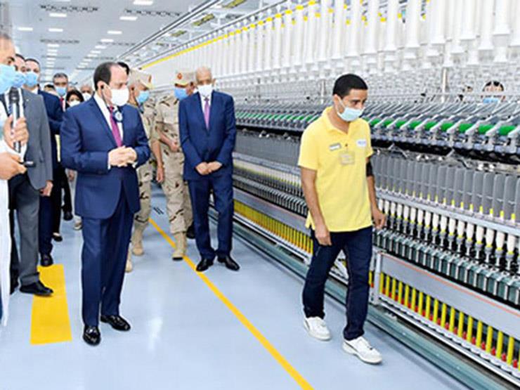 الرئيس عبد الفتاح السيسي في المجمع الصناعي الجديد 