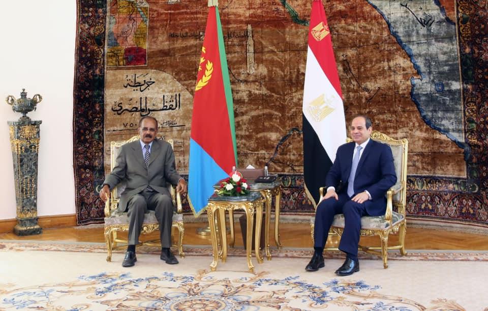 الرئيس السيسي يستقبل نظيره الإريتري في قصر الاتحاد