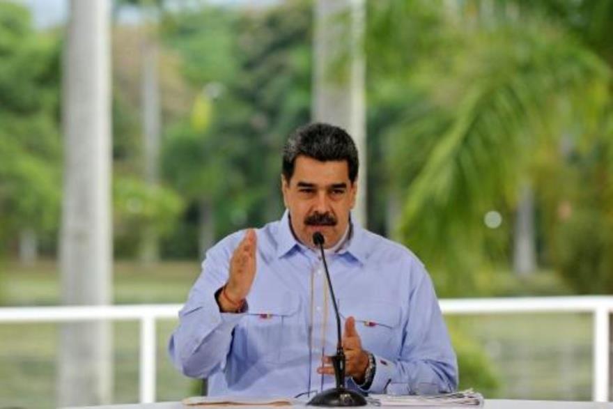 صورة وزعتها الرئاسة الفنزويلية للرئيس نيكولاس مادو