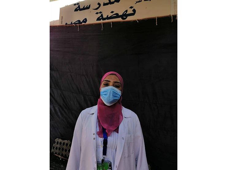 أمل إبراهيم من الطب الوقائي في اللجان الانتخابية
