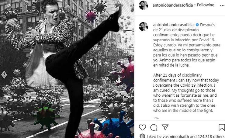 أنطونيو بانديراس عبر إنستجرام