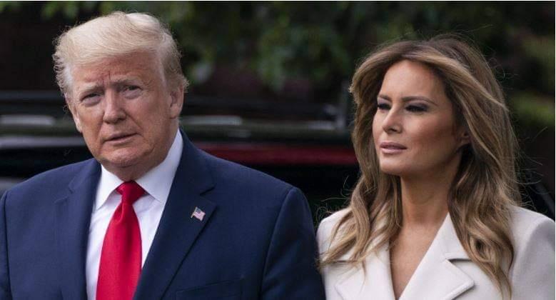 ميلانيا ترامب برفقة زوجها الرئيس الأمريكي