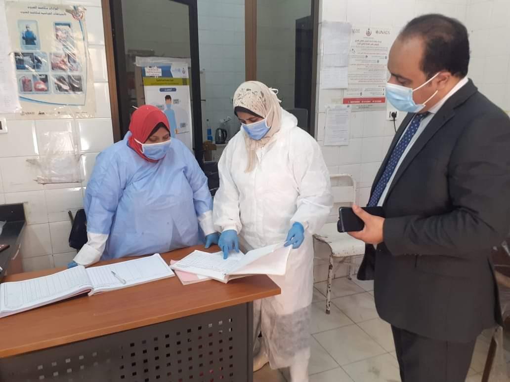مدير الصحة خلال تفقده مستشفى حميات بورسعيد