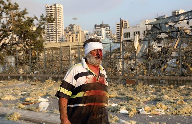 لقطات من انفجار العاصمة اللبنانية بيروت