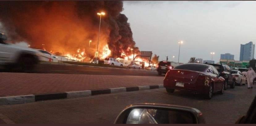 الإمارات تكشف أسباب حريق "السوق الإيراني" 