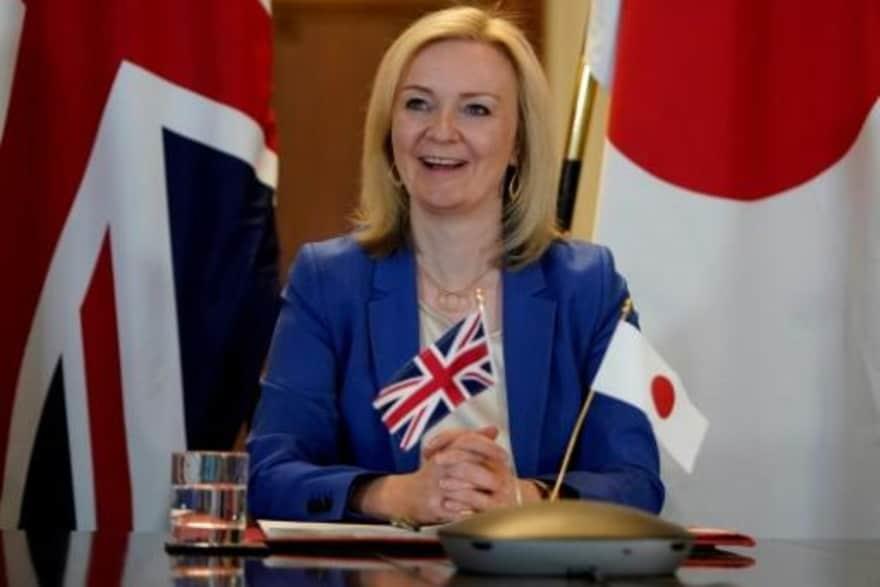 وزيرة التجارة الدولية البريطانية ليز تروس في لندن