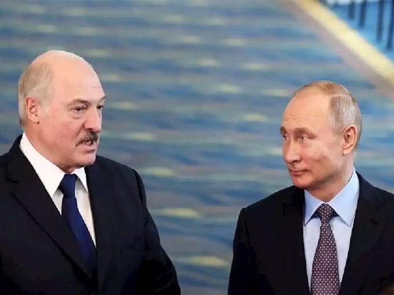 الروسي فلاديمير بوتين والبيلاروسي ألكسندر لوكاشينك
