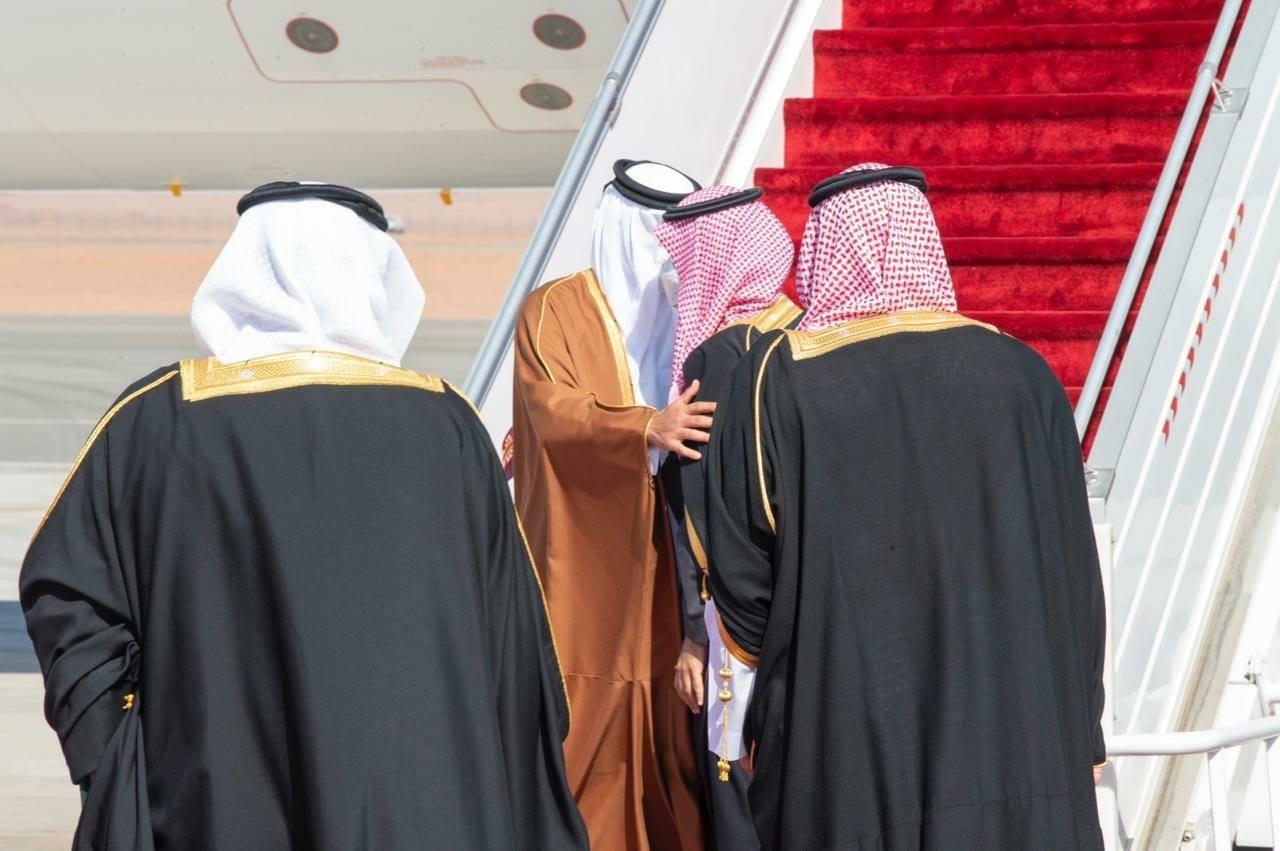 كيف استقبل بن سلمان أمير قطر؟