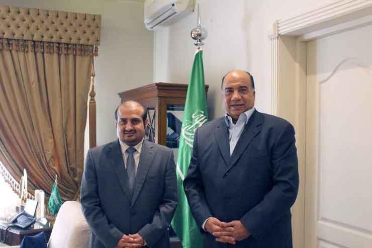 قنصل السعودية يستقبل رئيس نادي الإتحاد السكندري