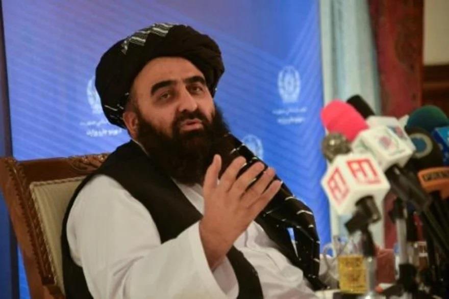  وزير الخارجية في حكومة طالبان أمير خان متقي في كا