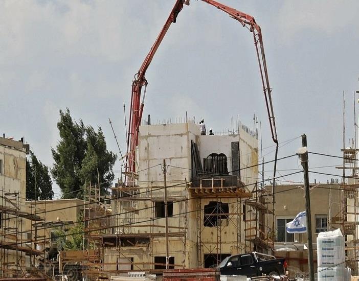 صورة تظهر أعمال البناء الجارية في مستوطنة "رحاليم"