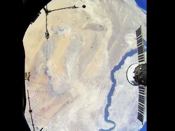 نهر النيل من المحطة الفضائية الدولية