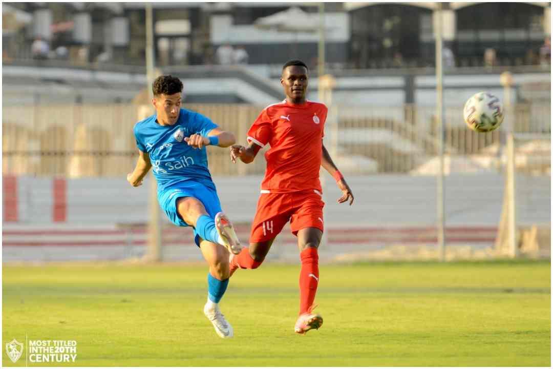 جانب من مباراة الزمالك والاتحاد الليبي