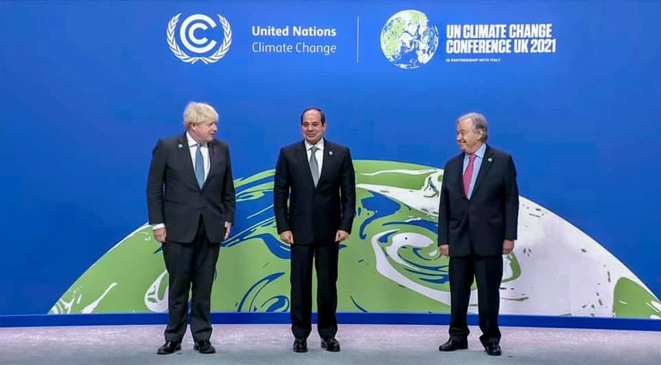 الرئيس السيسي خلال مشاركته في قمة المناخ العالمية 