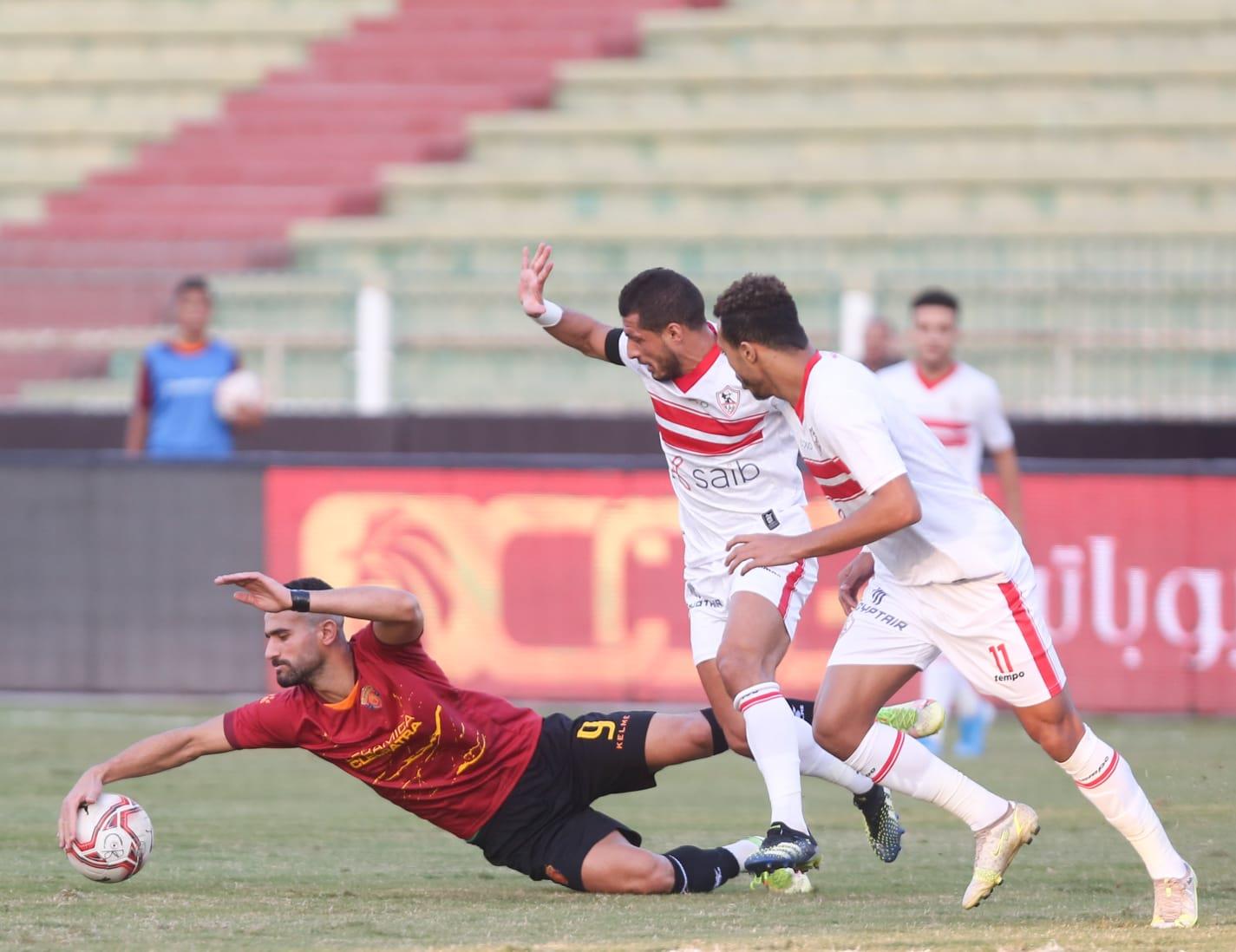 جانب من مباراة الزمالك وسيراميكا