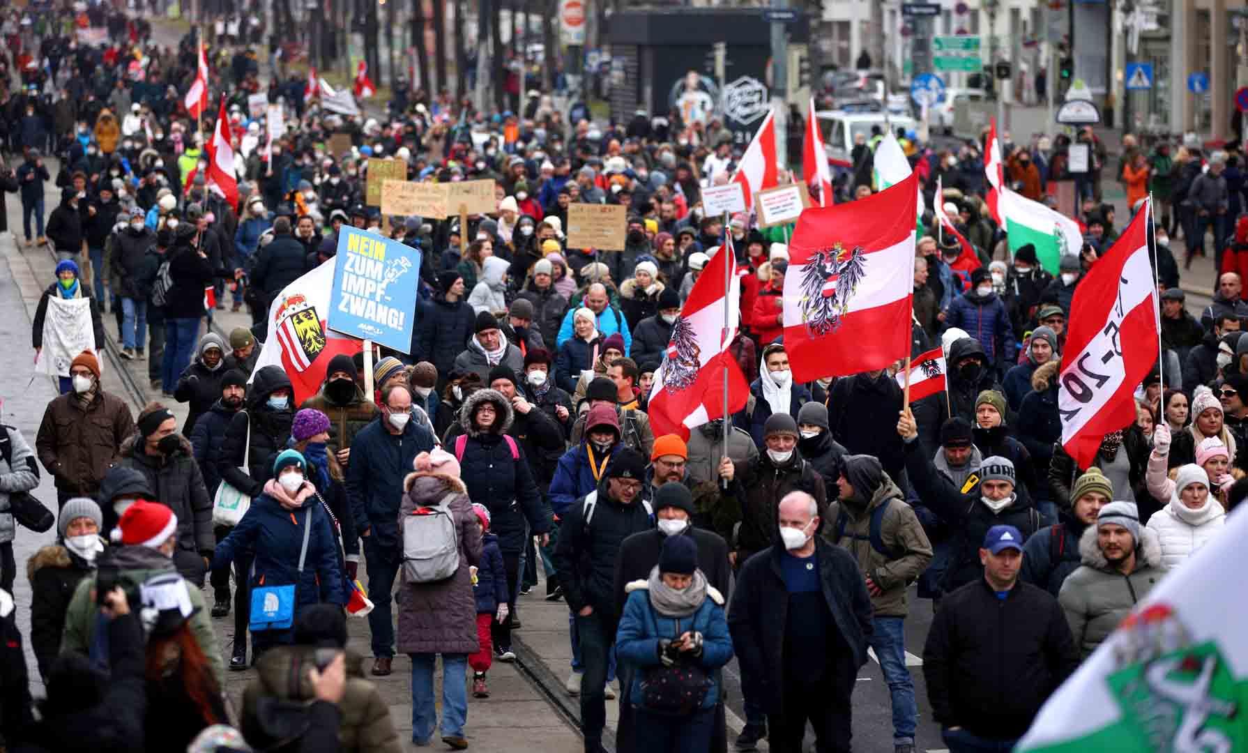 مظاهرات في فيينا