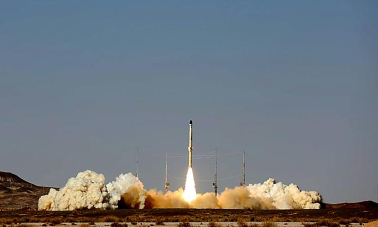 صورة وزعتها وزارة الدفاع الإيراني تظهر تجربة إطلاق