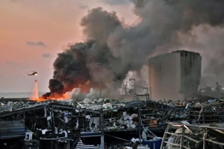 انفجار ميناء بيروت البحري     أرشيفية             