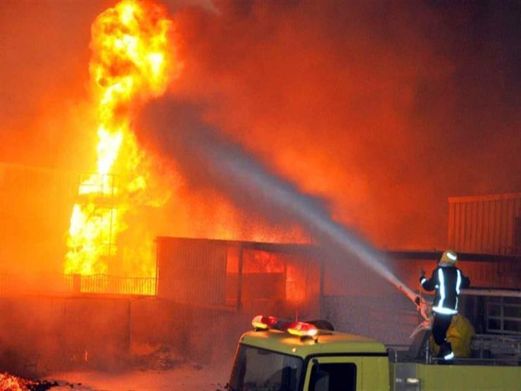 حريق مصنع الملابس بالمنطقة الصناعية بمدينة العبور